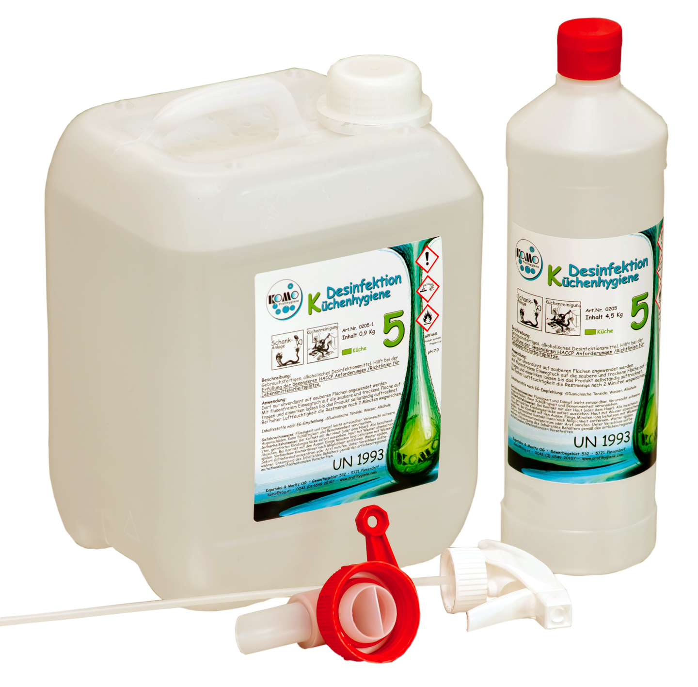 Bild von KOMO Küchen DESINFEKTION "K5"   Set