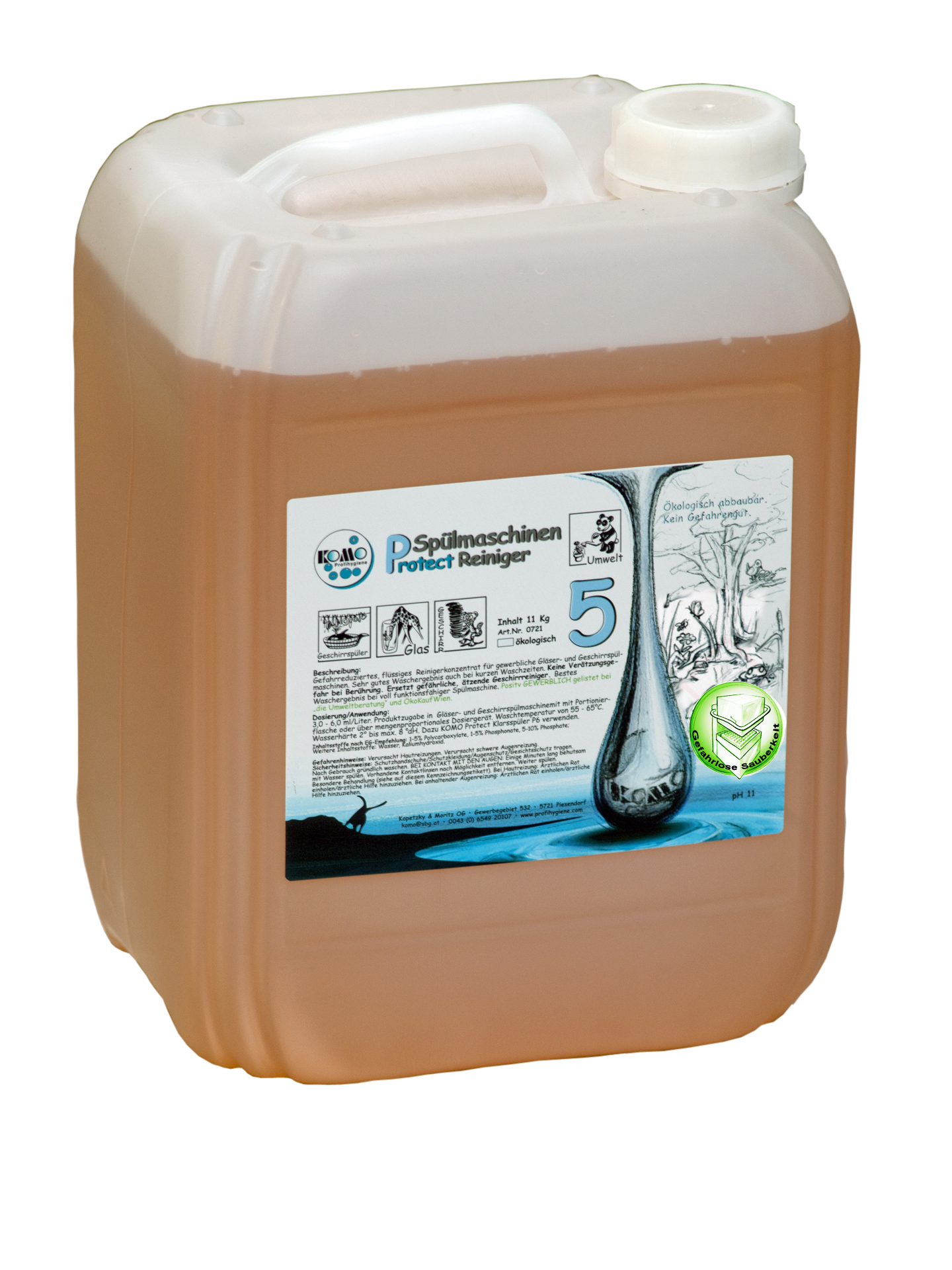 Bild von KOMO PROTECT REINIGER "P5" für gewerblich Spülmaschine  11Kg